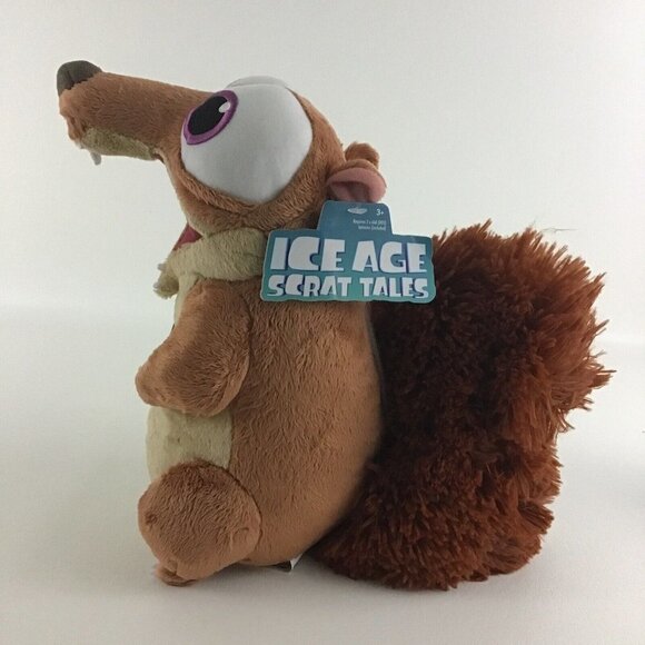 Ice Age Scrat Tales Talking 11” Plush Stuffed Animal Toy Baby Scrat Squirrel Tag - Picture 5 of 7